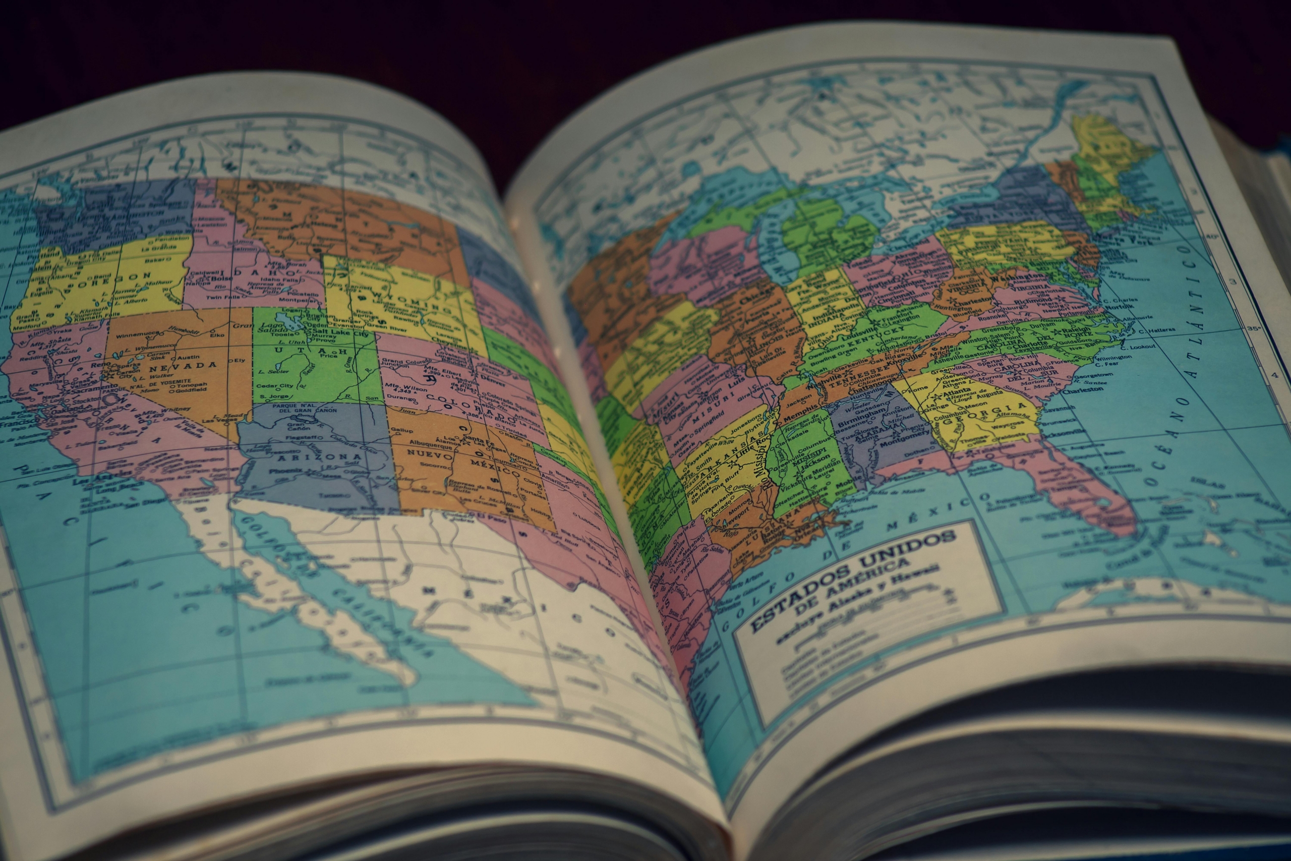 https://www.pexels.com/photo/map-on-a-book-13637878/